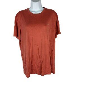 Michael Kors Women's Red T-Shirt Size L 100% Cotton Casual Short Sleeve